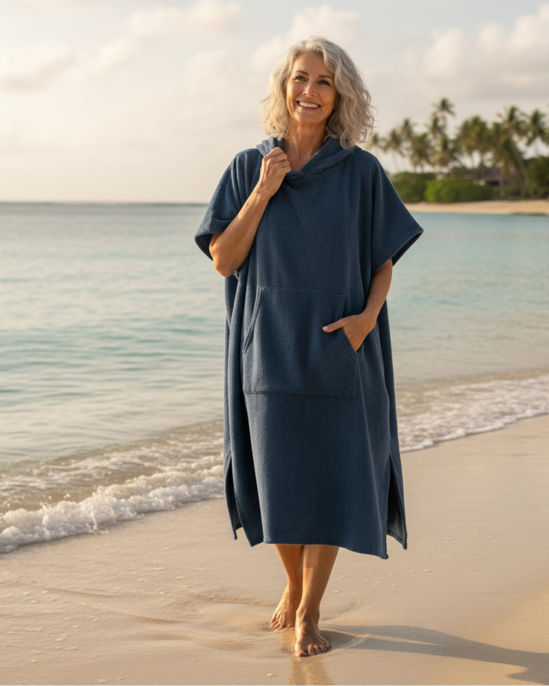 Uma Poncho Midi Dress