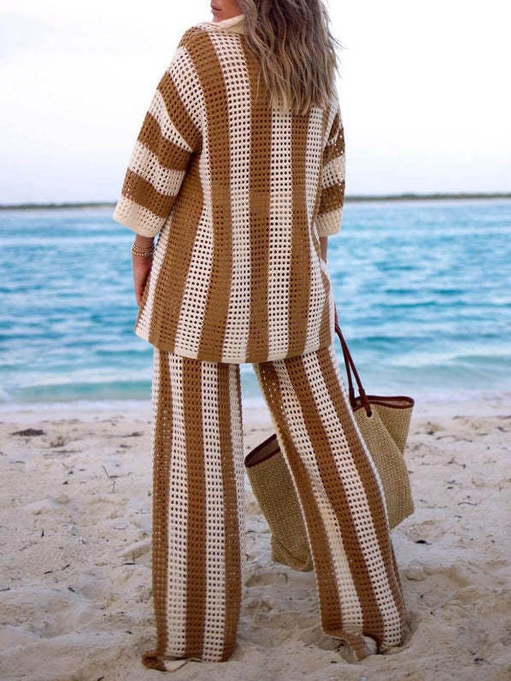 Sloane Stripe Pants Set