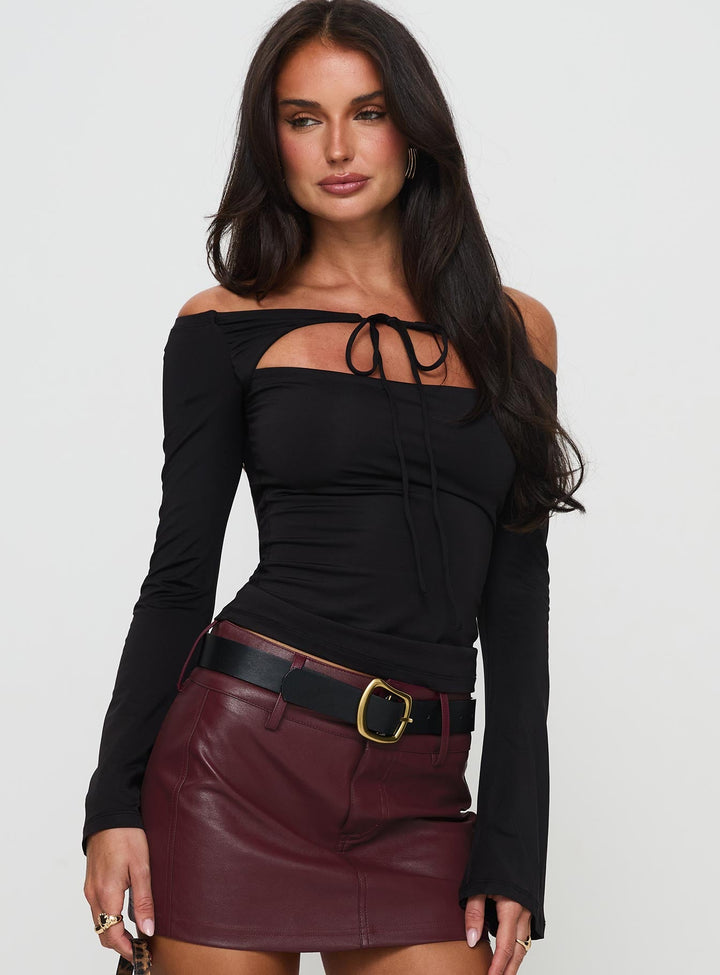 Ariella Tie Off Shoulder Top