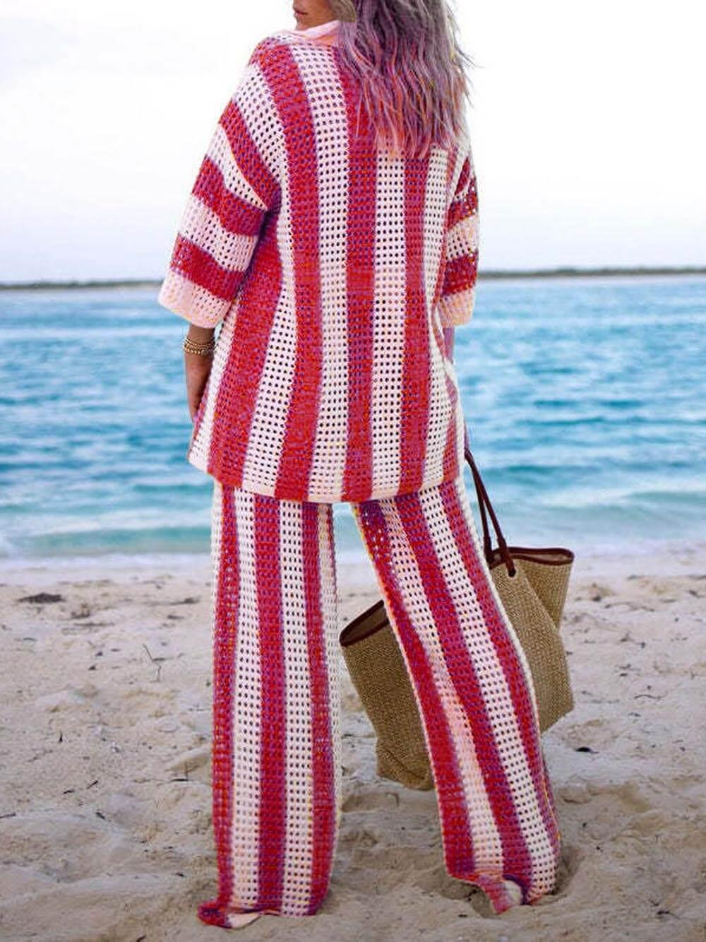 Sloane Stripe Pants Set