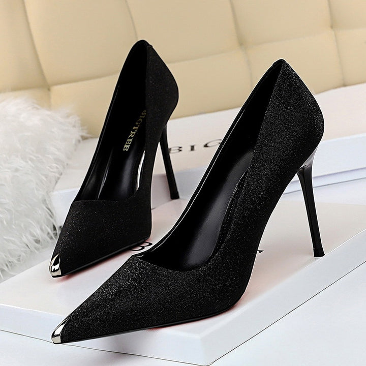 Selene Shimmer Fang Stiletto Heels