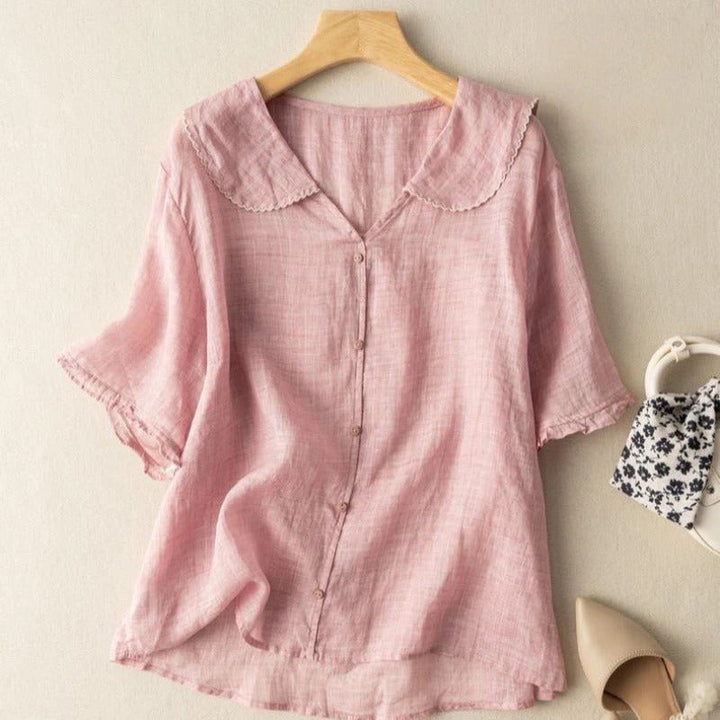 Gwendolyn | Scalloped Collar Vintage Blouse