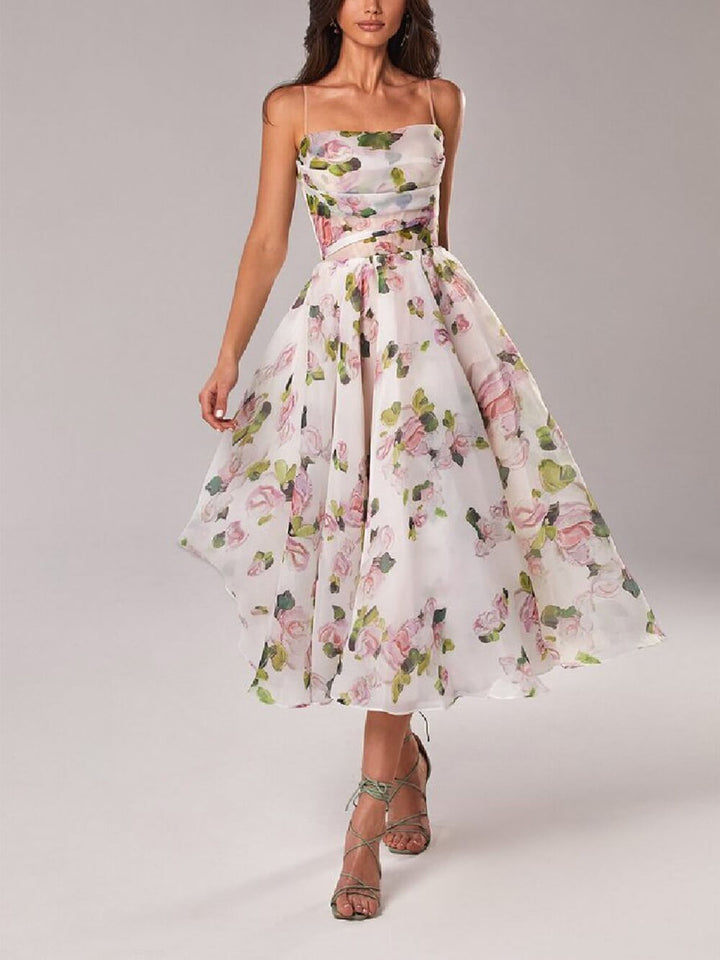 Imogen | Printed Swing Midi Dress