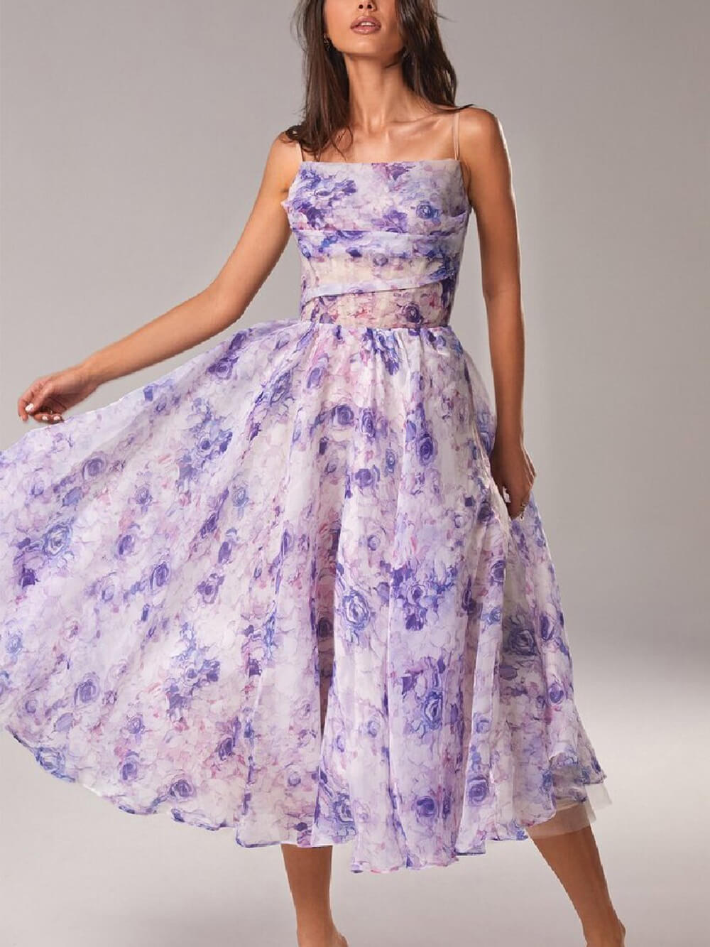 Imogen | Printed Swing Midi Dress