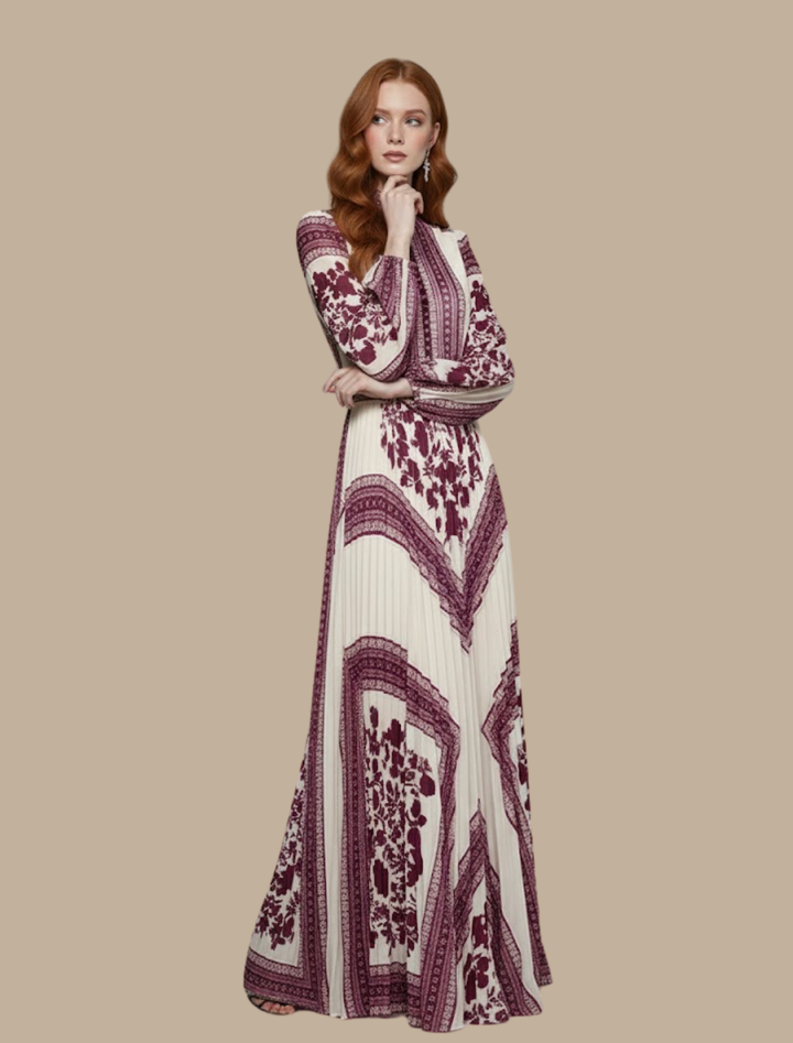Thea Pleated Maxi Gown