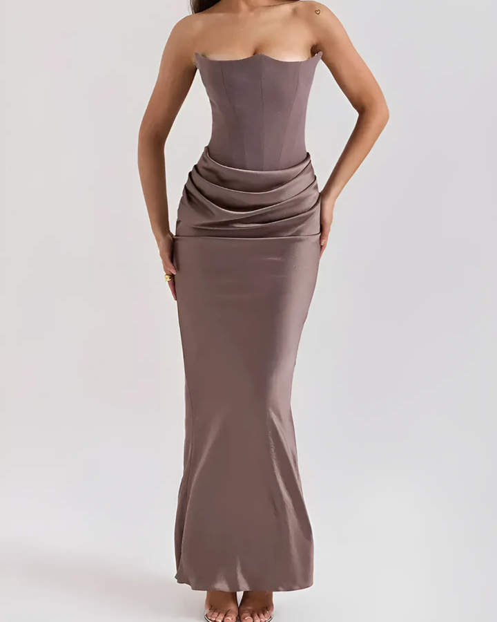 Camille Draped Maxi Dress