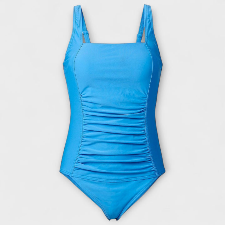Odette | Tummy-Control Ruched Square-Neck One-Piece Swimsuit