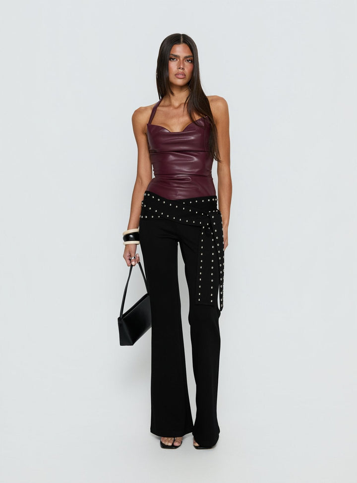 Amara Cowl Halter Top
