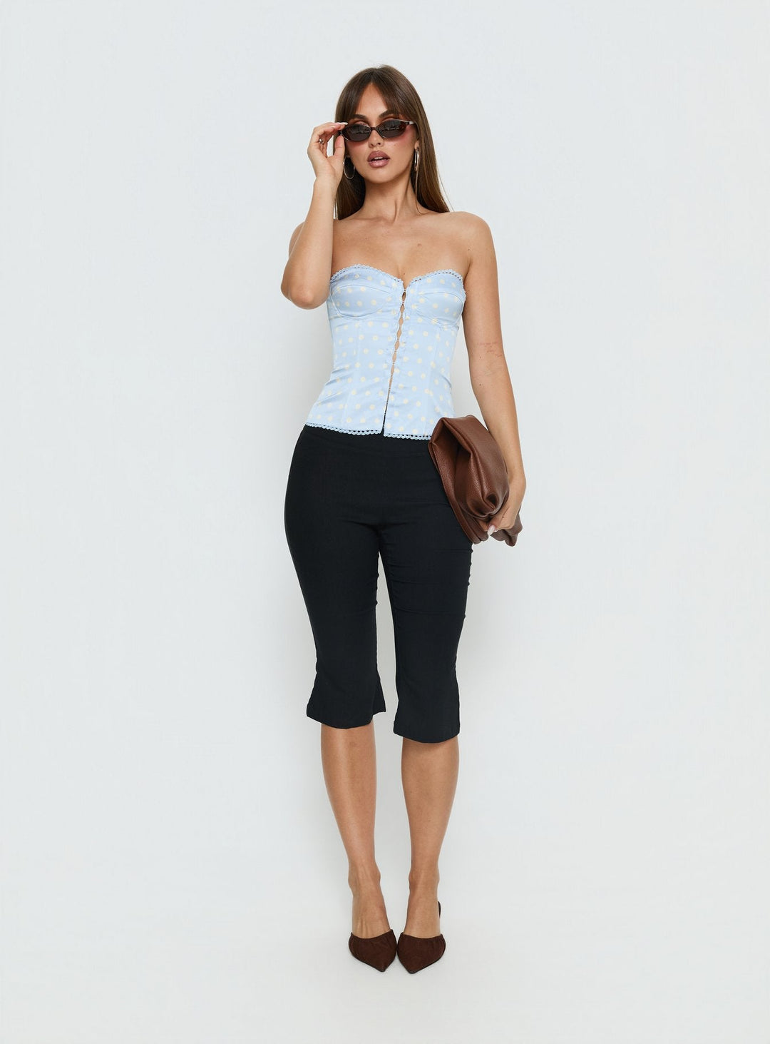 Sloane Polka Dot Corset Top