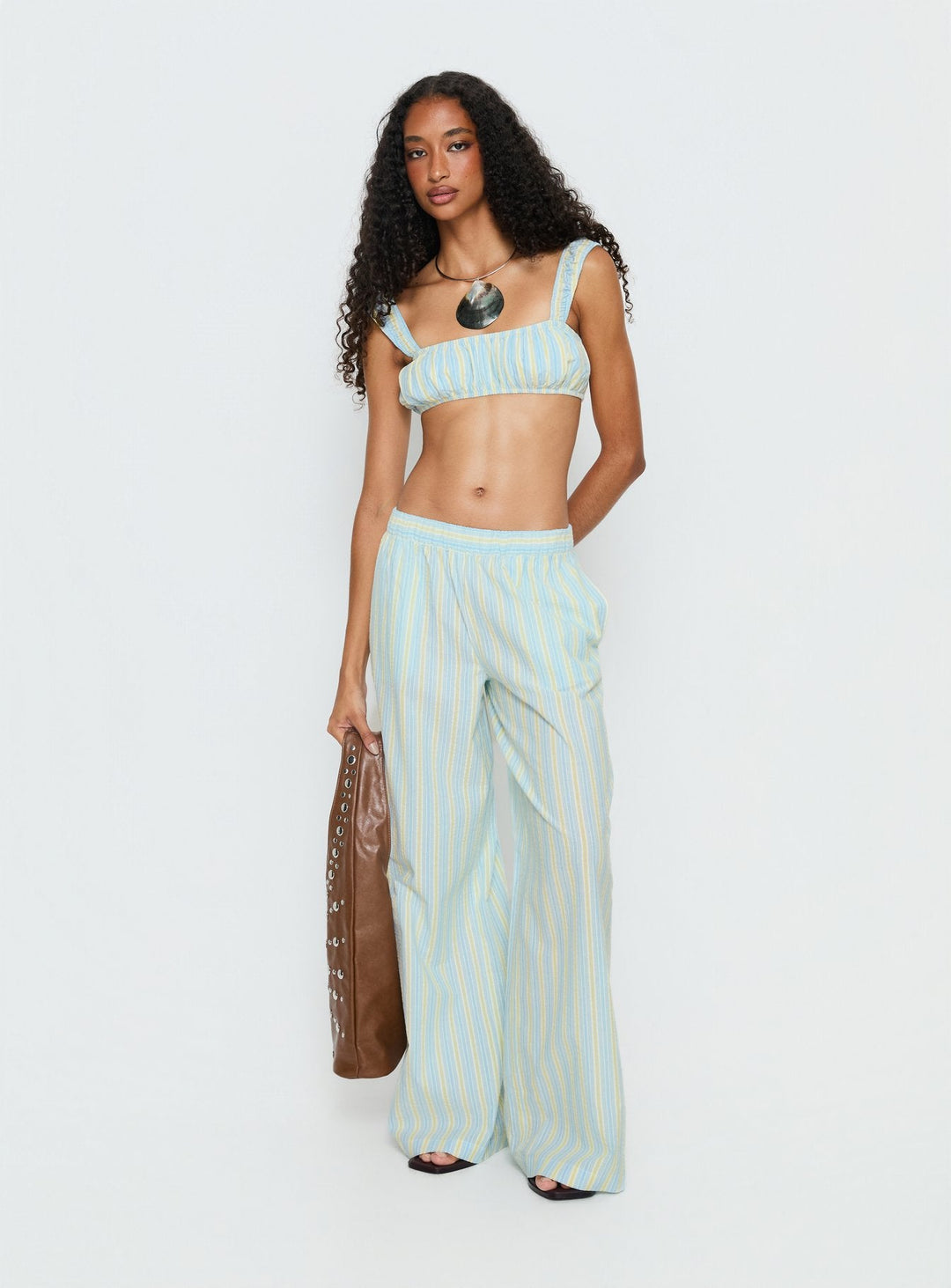 Ava Stripe Micro Crop Top