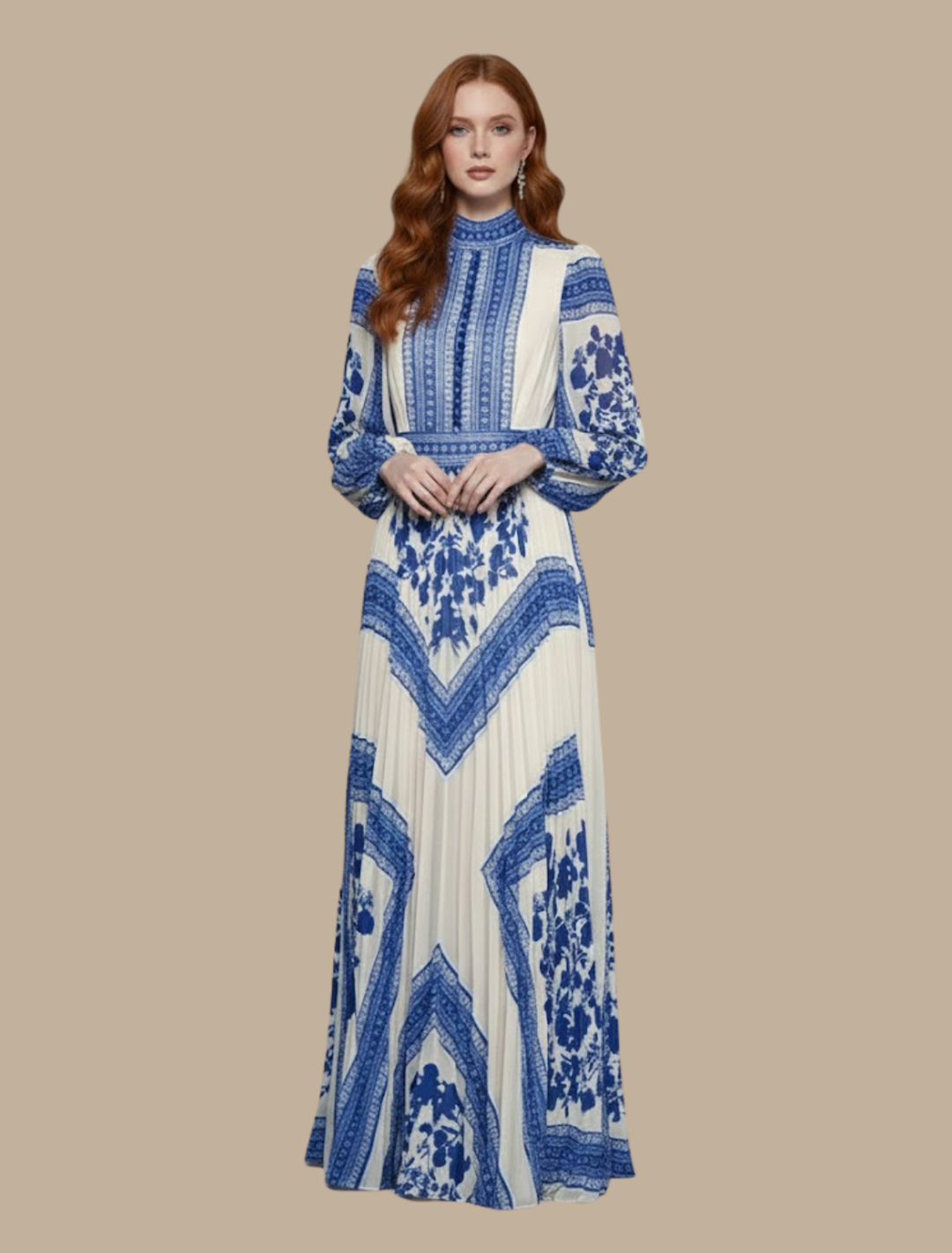 Thea Pleated Maxi Gown