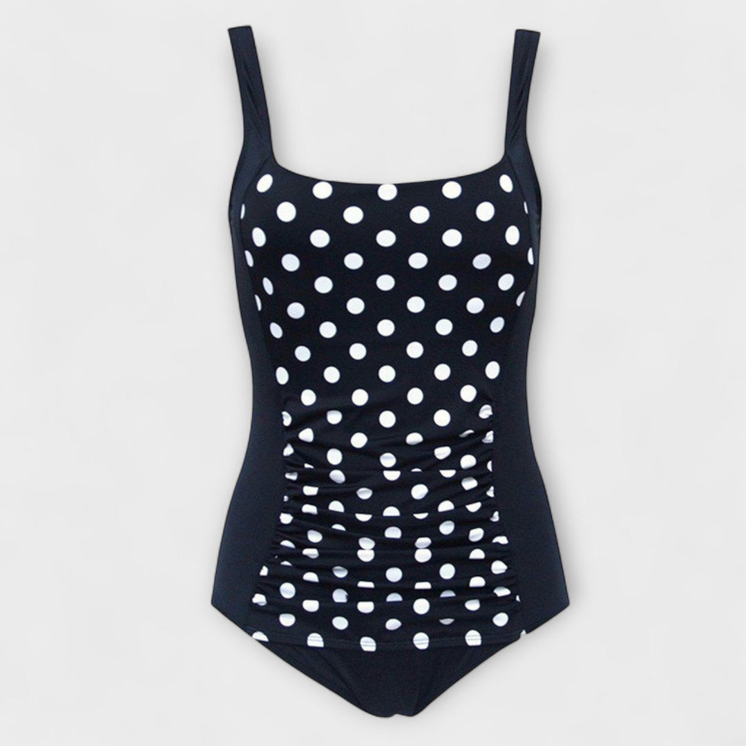 Odette | Tummy-Control Ruched Square-Neck One-Piece Swimsuit