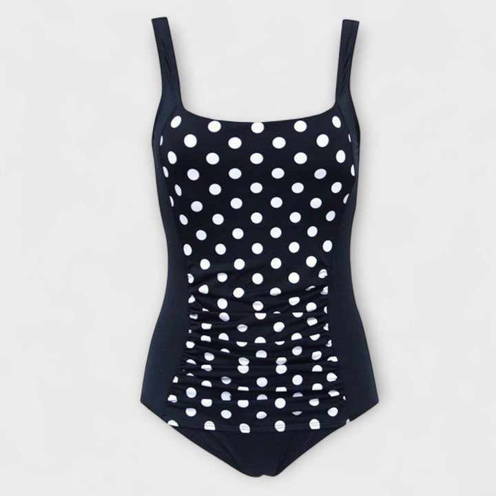 Odette | Tummy-Control Ruched Square-Neck One-Piece Swimsuit