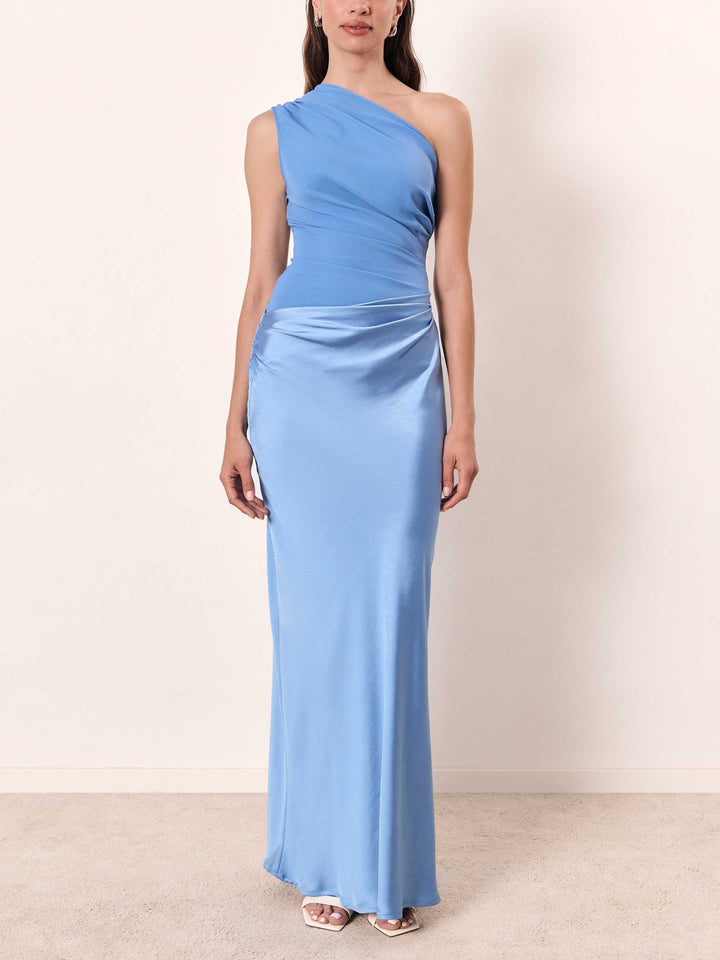 Josephine | One-Shoulder Pleated Maxi Dress