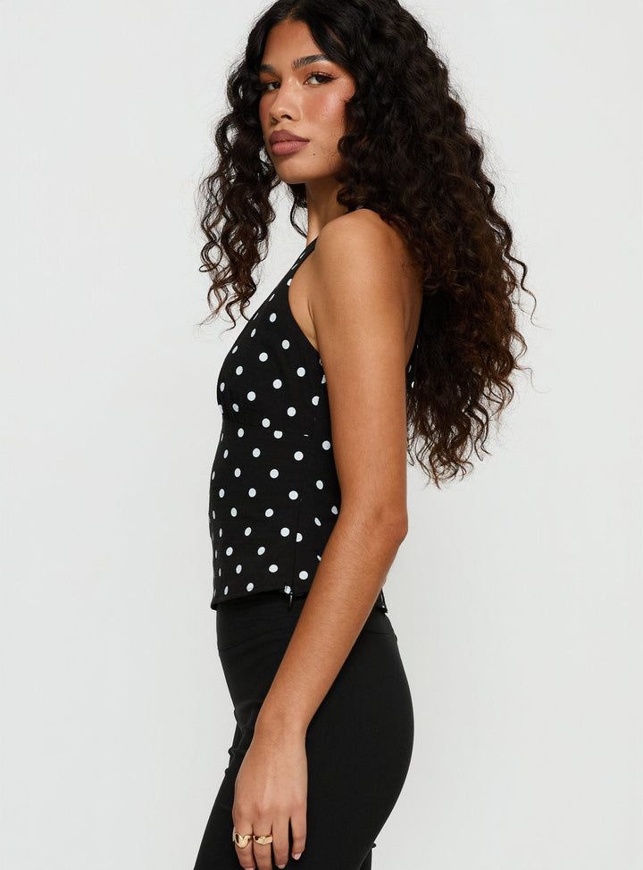 Giovanna Polka Dot Top