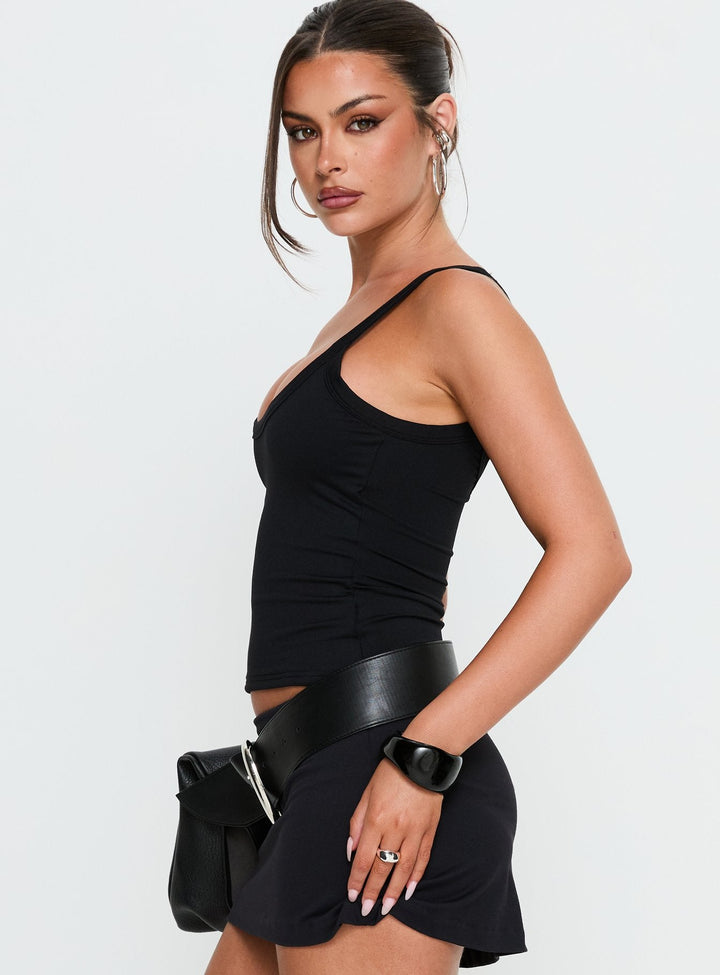 Noelle Cinched Longline Tank Top