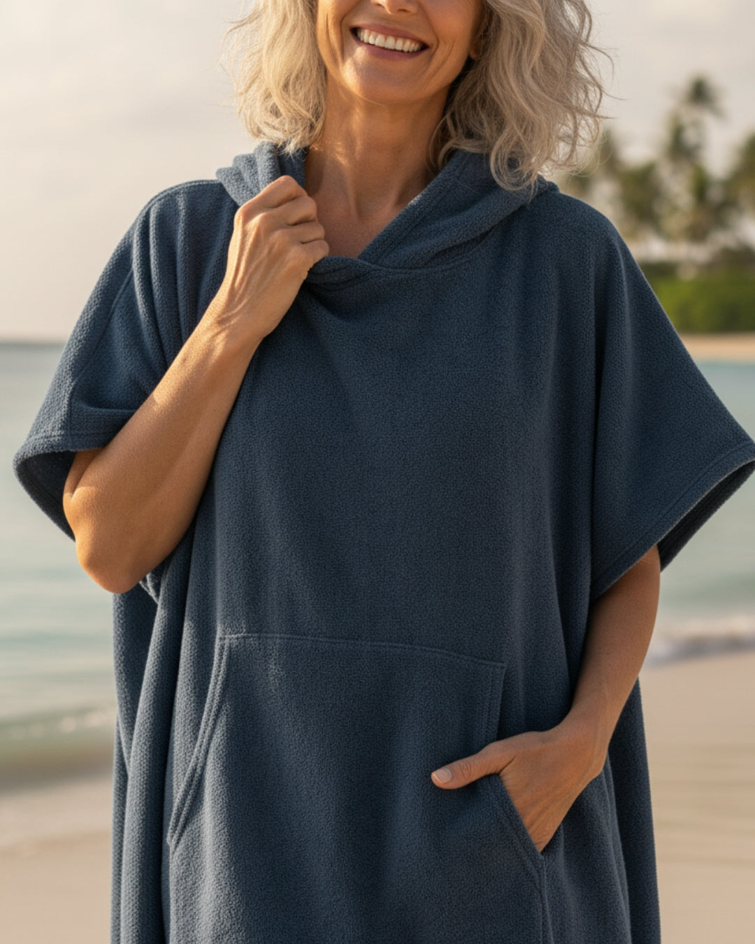 Uma Poncho Midi Dress