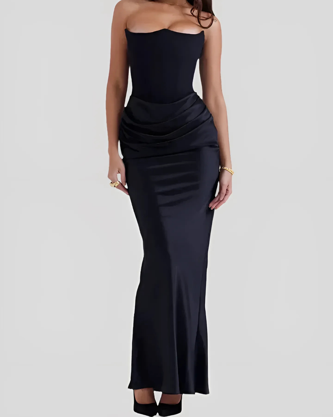 Camille Draped Maxi Dress