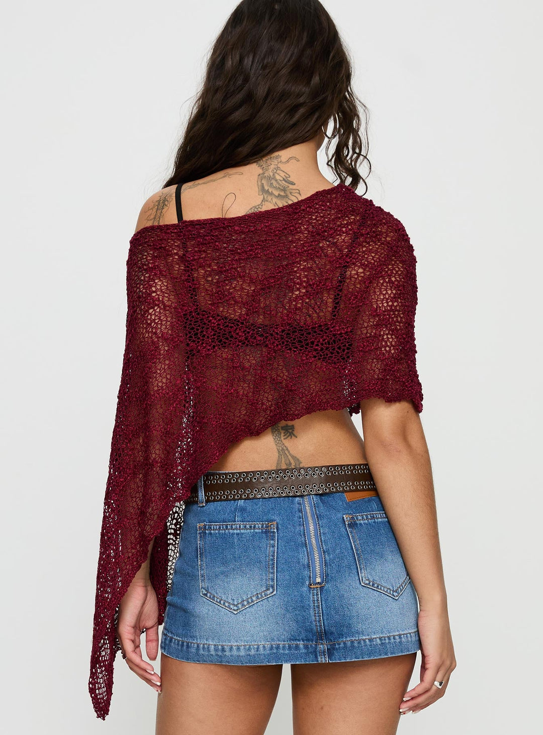 Bianca Sheer Poncho Sweater