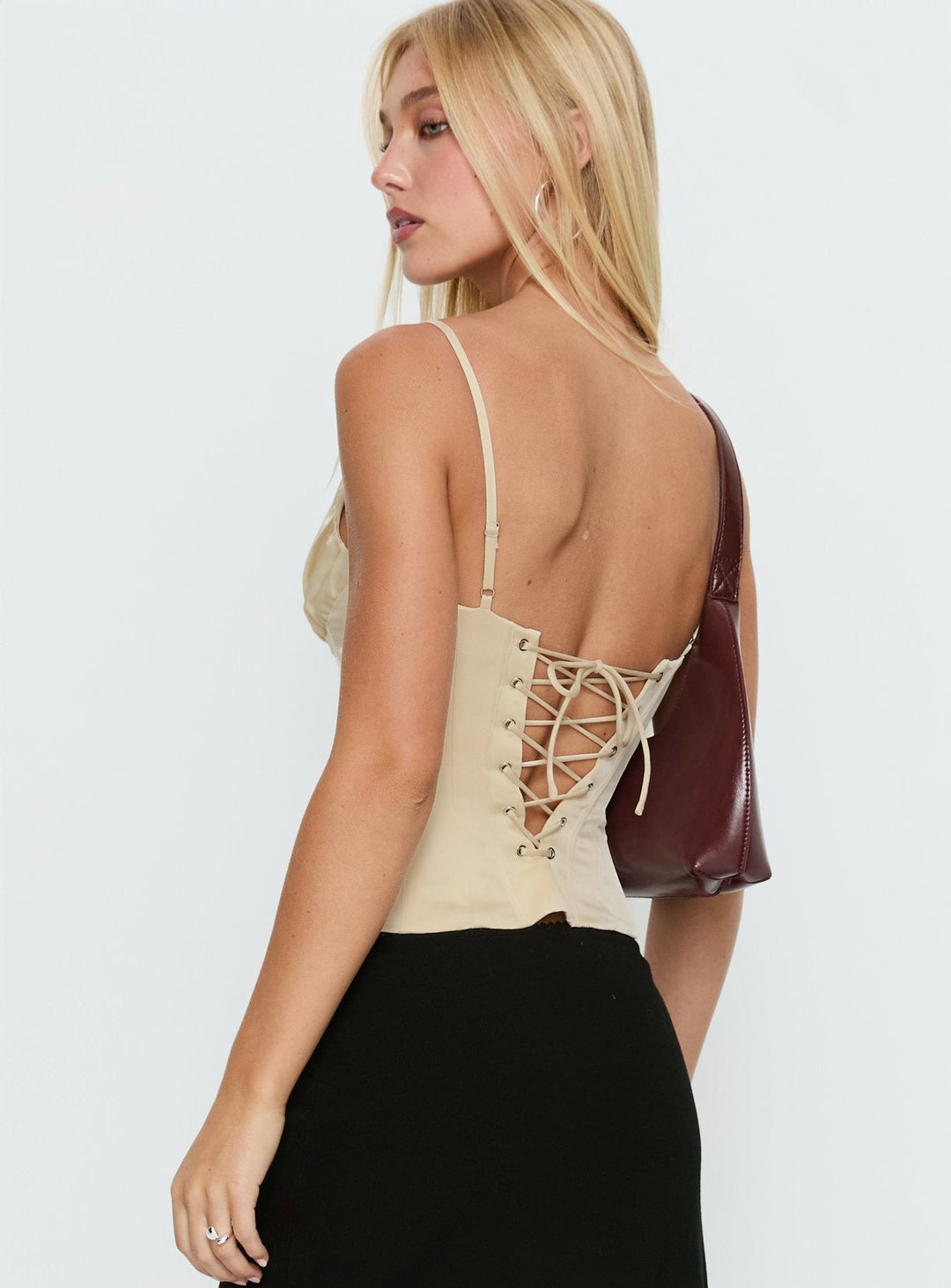 Sloane Satin Corset Top