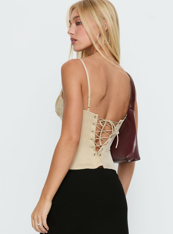 Sloane Satin Corset Top