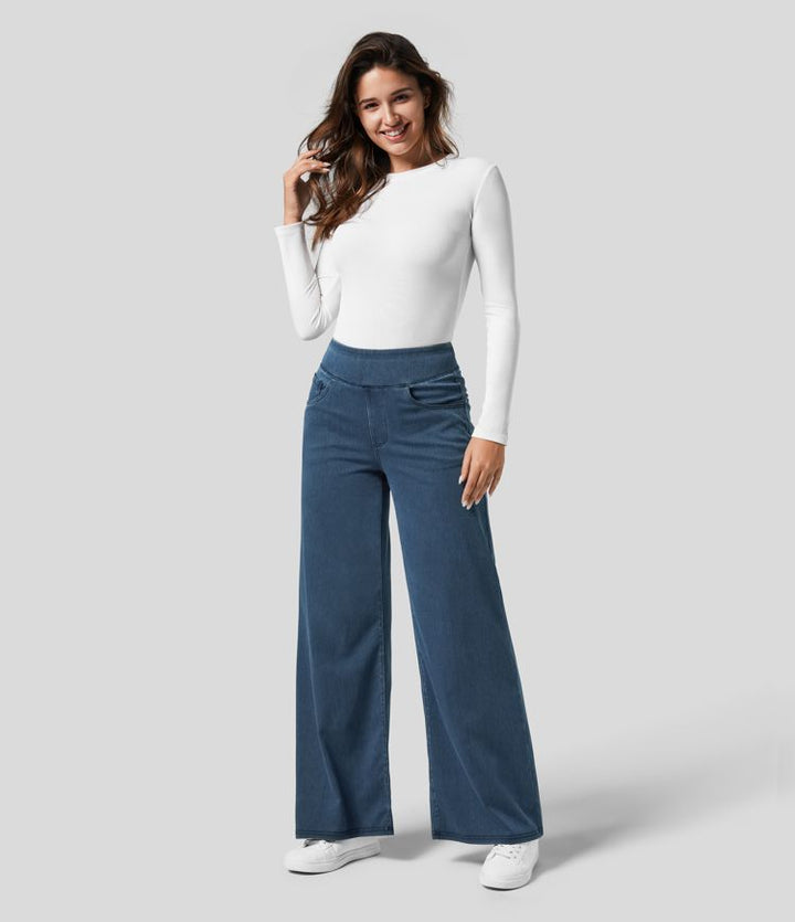 Georgina | High-Waist Flare Wide-Leg Jeans