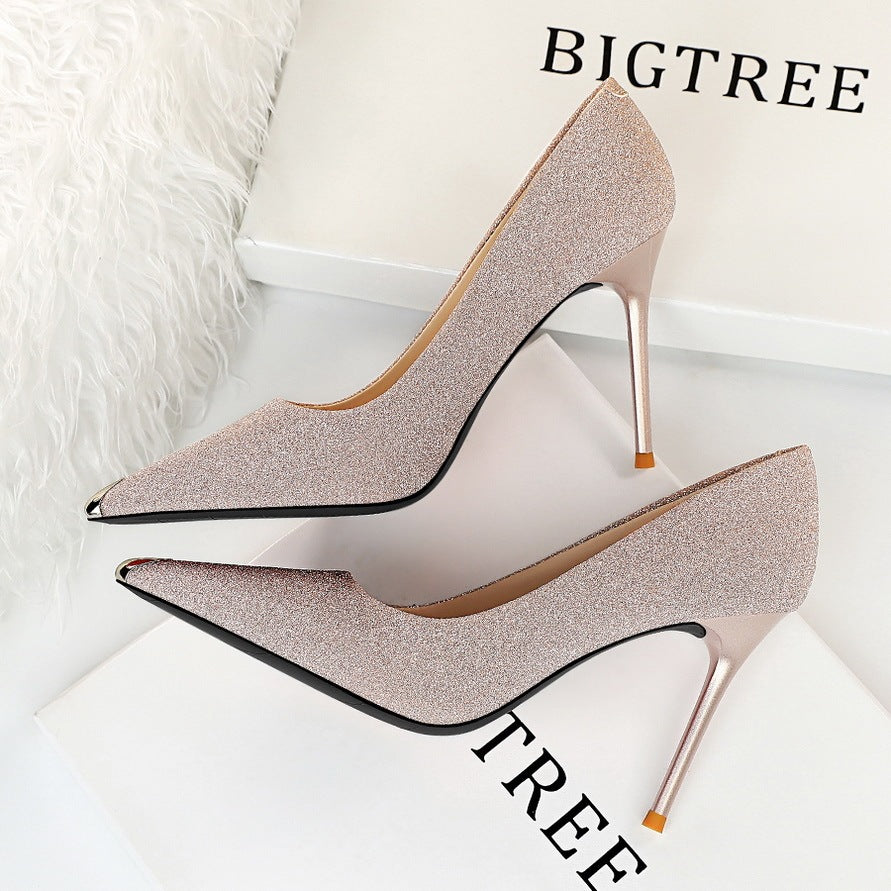 Selene Shimmer Fang Stiletto Heels