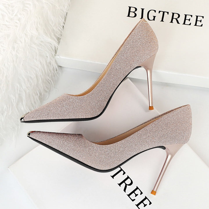 Selene Shimmer Fang Stiletto Heels