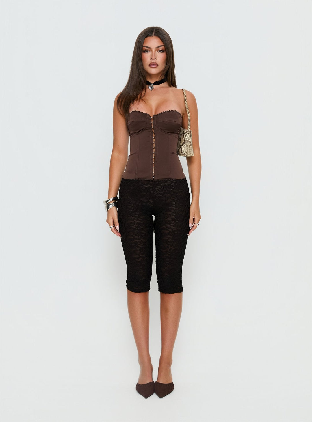 Camille Satin Corset Top