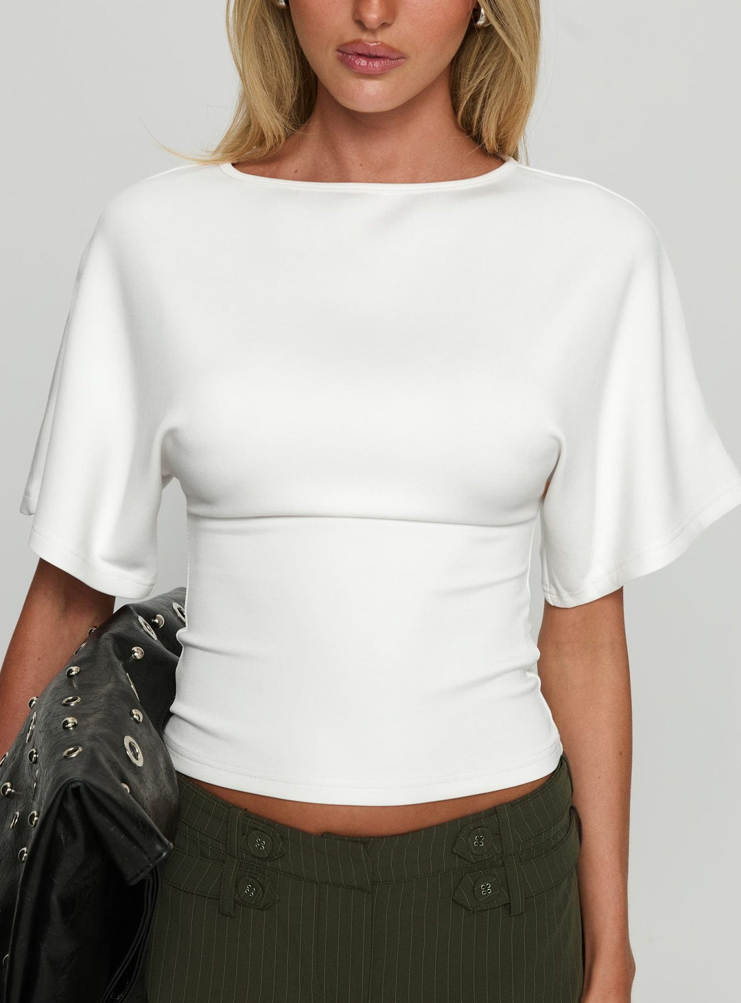 Zara Cinched Knit Top