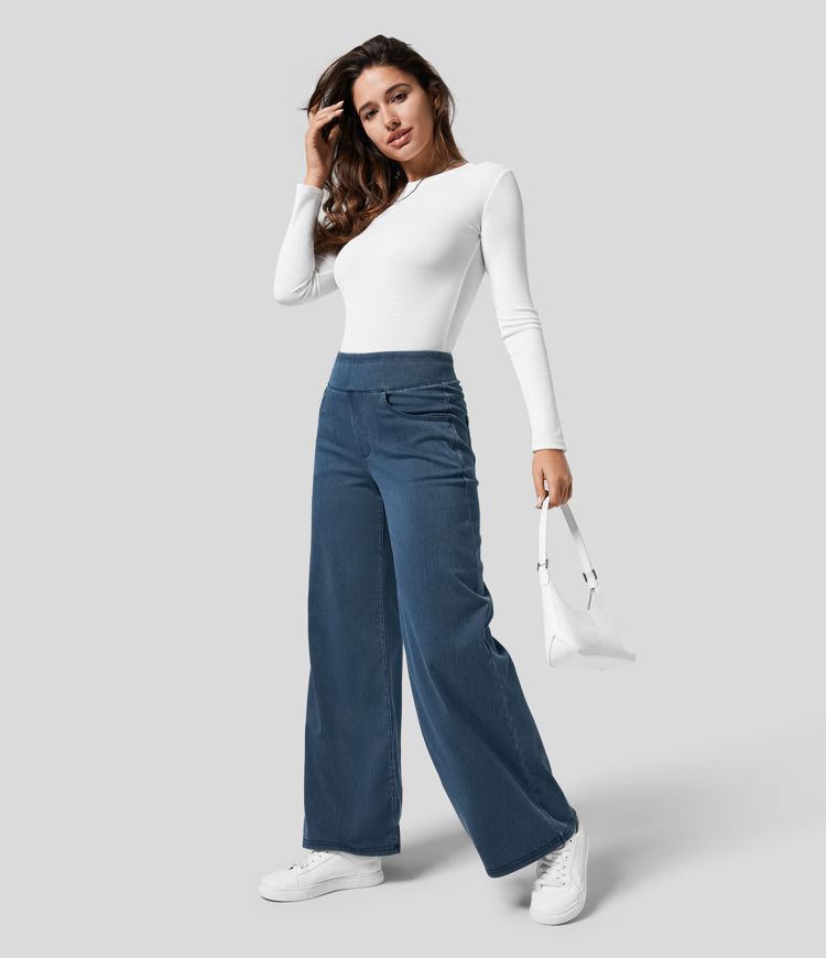 Georgina | High-Waist Flare Wide-Leg Jeans