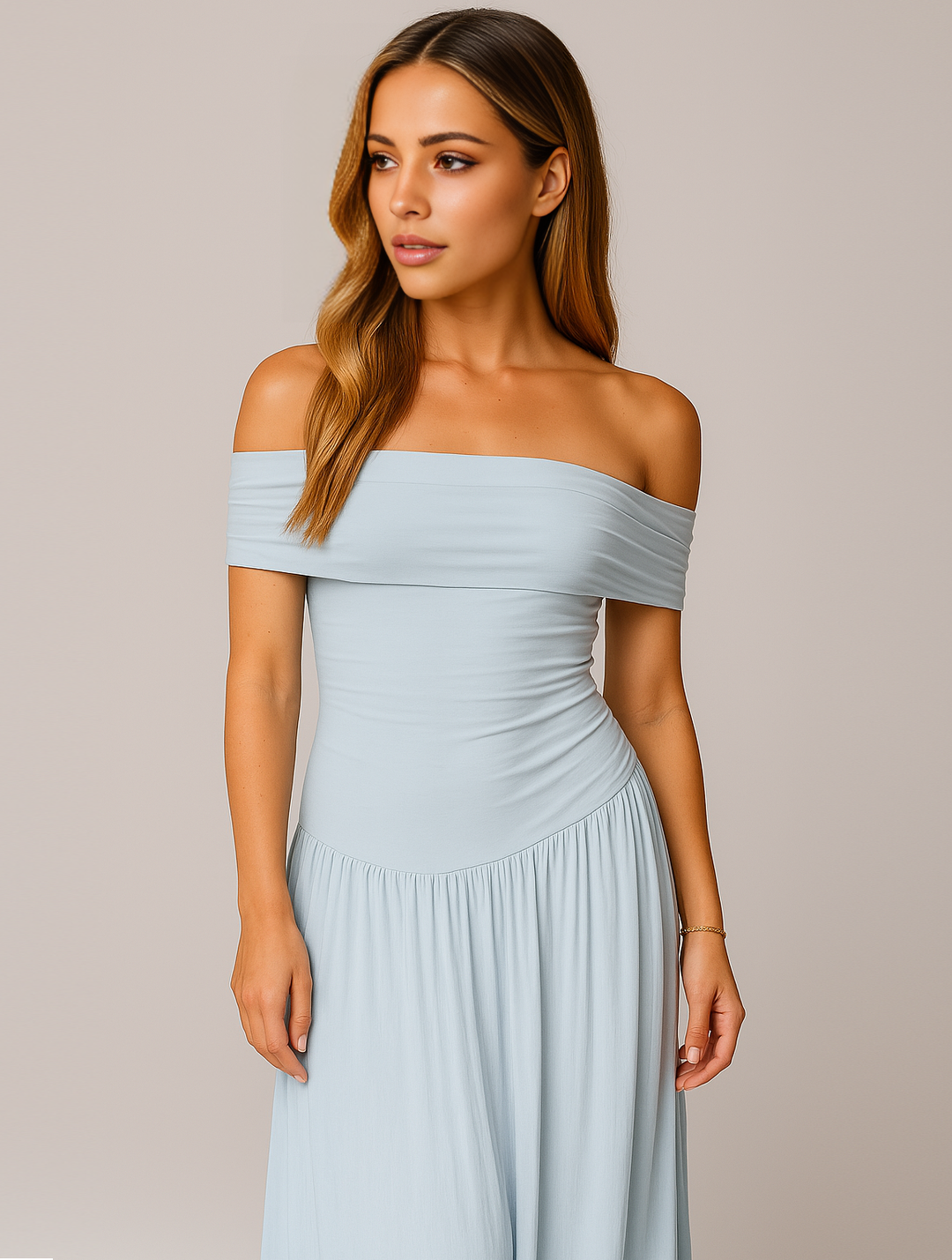 Colette Pleated Maxi Dress