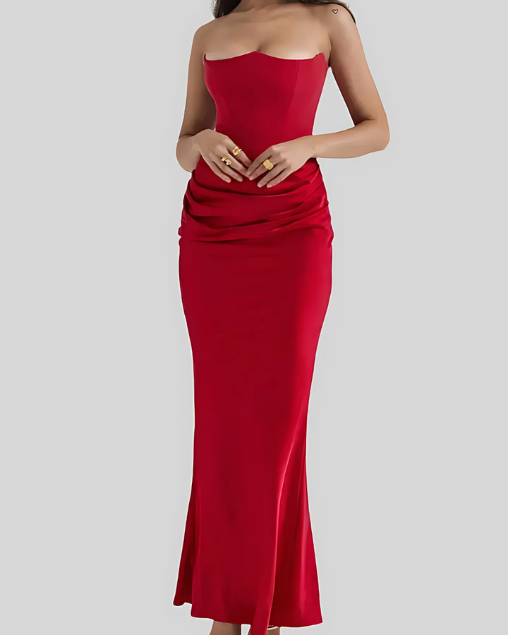 Camille Draped Maxi Dress