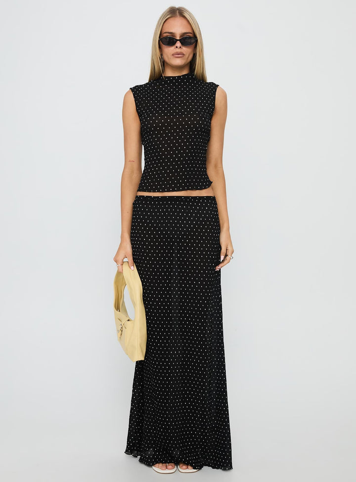 Maeve Sheer Polka Dot Top