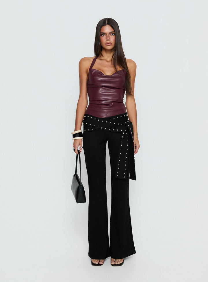 Amara Cowl Halter Top