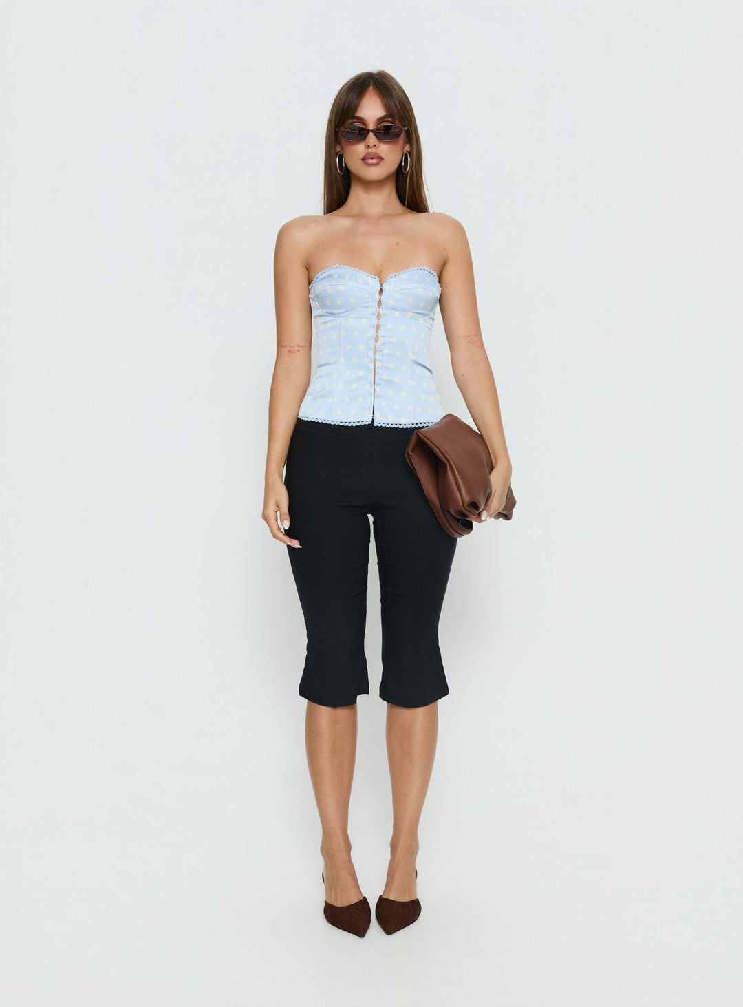 Sloane Polka Dot Corset Top