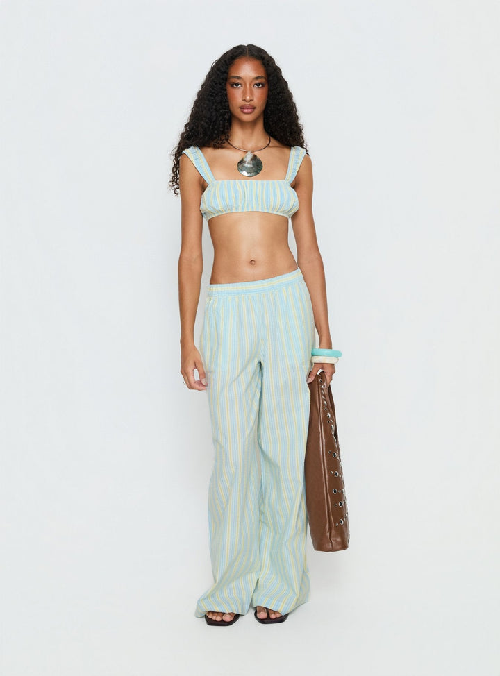 Ava Stripe Micro Crop Top