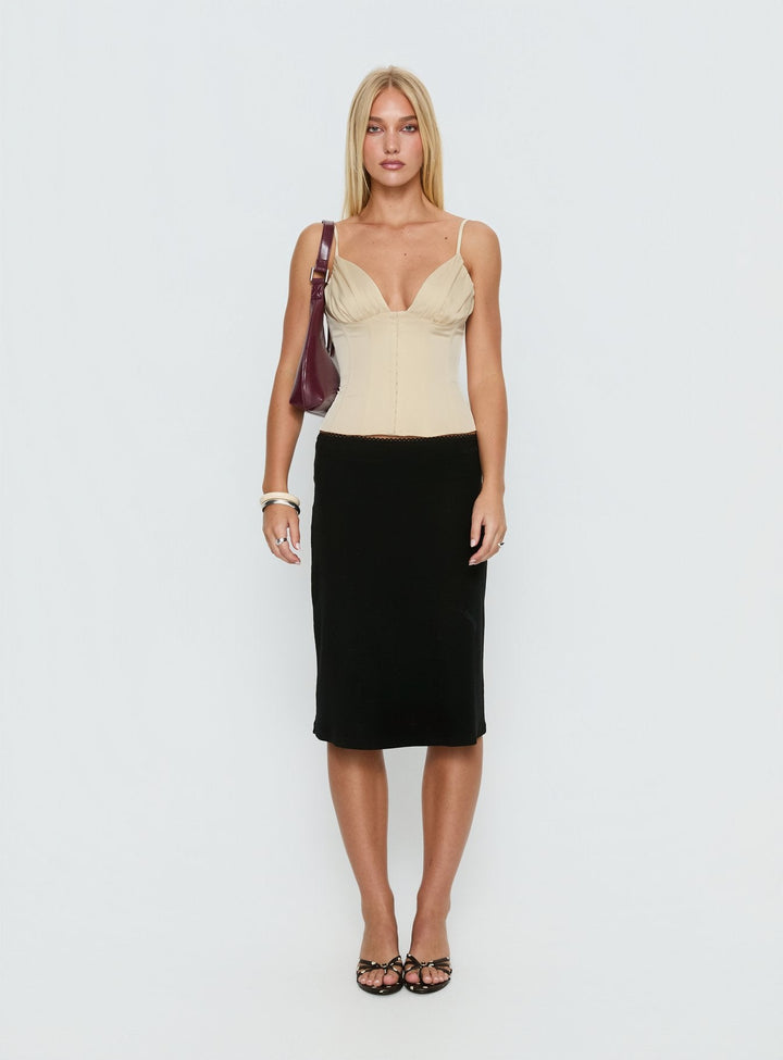 Sloane Satin Corset Top