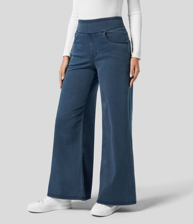 Georgina | High-Waist Flare Wide-Leg Jeans