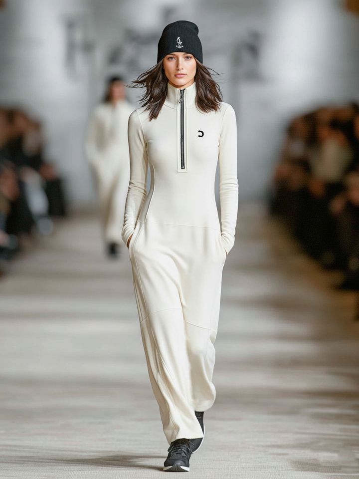 Tessa Zip Collar Maxi Dress