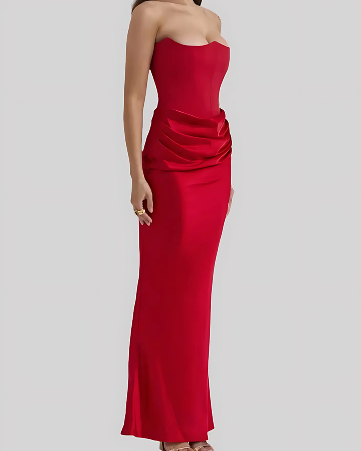Camille Draped Maxi Dress