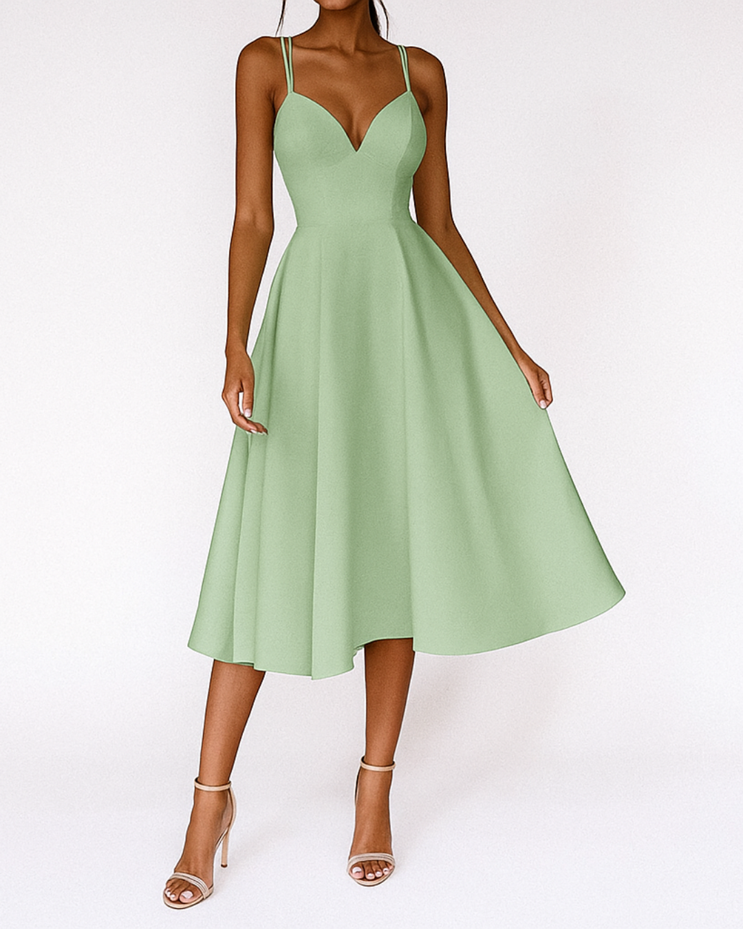 Vanna Strappy Midi Dress