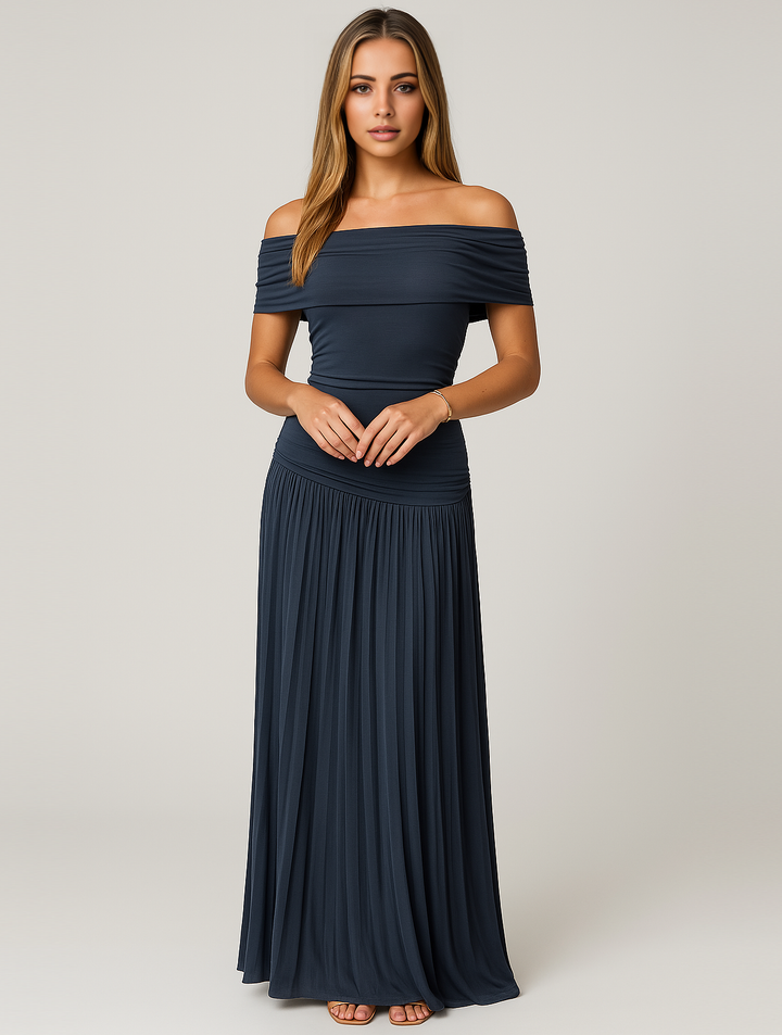 Colette Pleated Maxi Dress