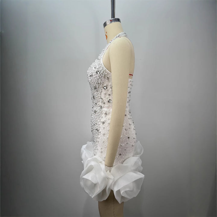 Estelle Beaded Mini Dress