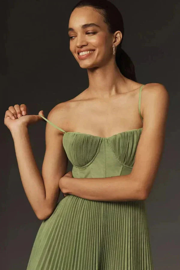 Ora Pleated Maxi Dress