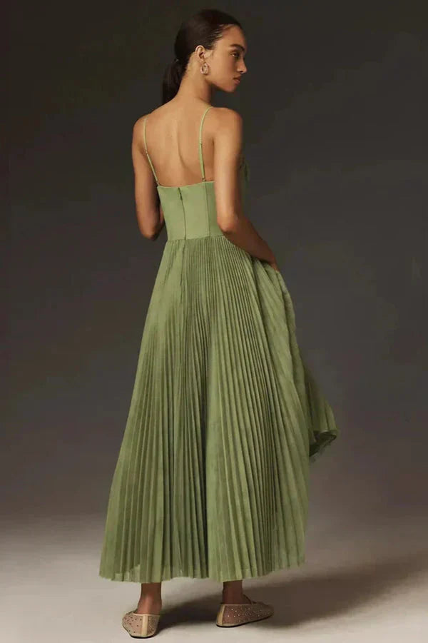 Ora Pleated Maxi Dress