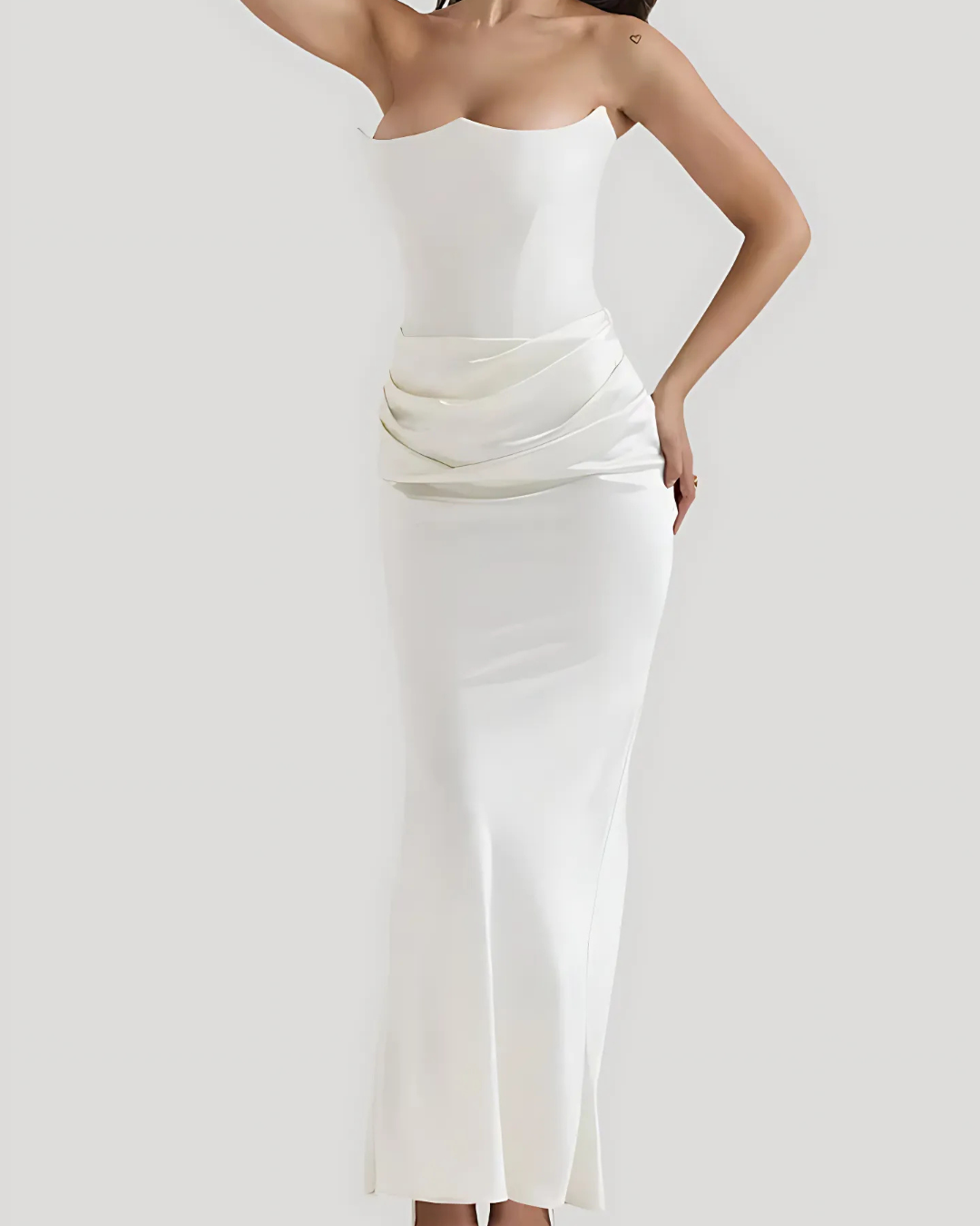 Camille Draped Maxi Dress