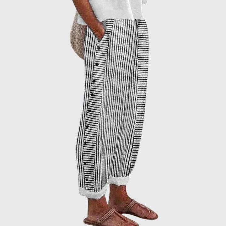 Clara Stripe Wide Pants