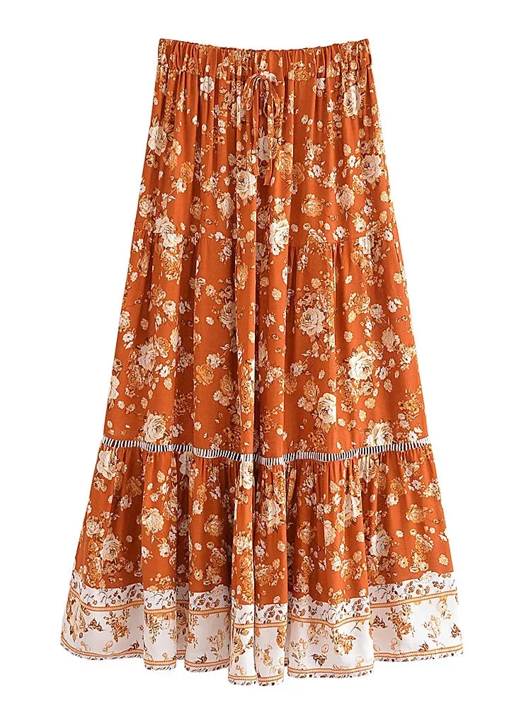 Naomi Floral Maxi Skirt