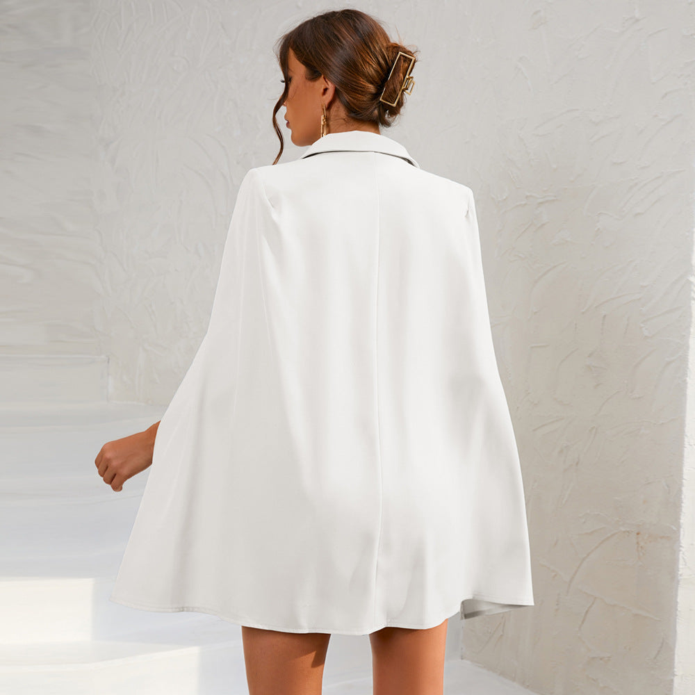 Tiffany Cape Blazer Mini Dress